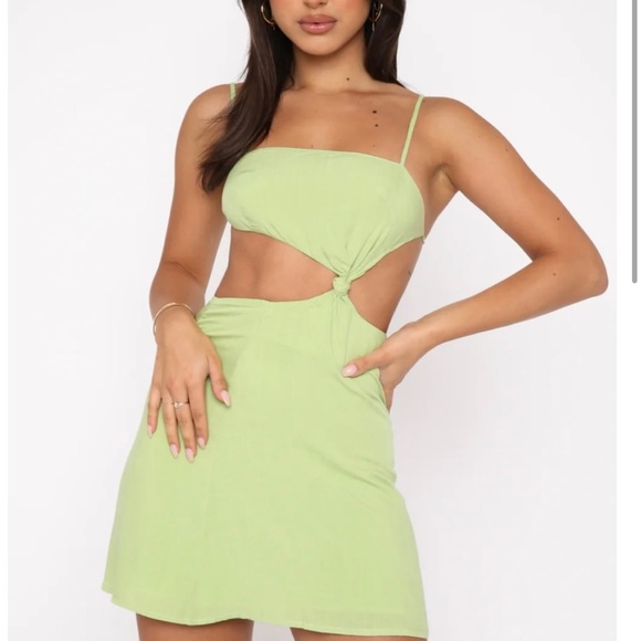 White Fox Boutique Dresses & Skirts - NWT White Fox Boutique Walking Away Mini Dress Matcha XS